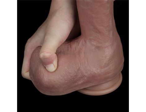 10.5'' Dual layered Platinum Silicone Cock - 7