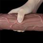 11.5'' Dual Layered Platinum Silicone Cock - 17