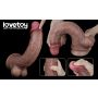 11.5'' Dual Layered Platinum Silicone Cock - 18