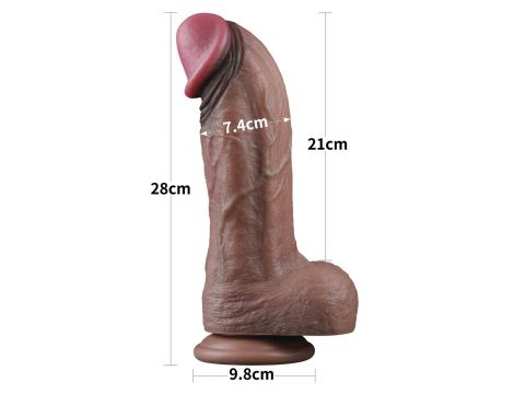 11"""" Dual Layered Silicone Cock XXL