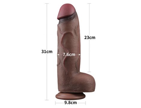 12"""" Dual Layered Silicone Cock XXL