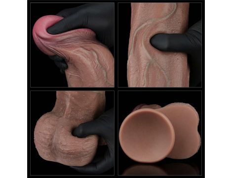 13"""" Dual Layered Silicone Cock XXL - 12