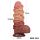 9.5'' Dual layered Platinum Silicone Cock with Rope