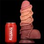 Dildo dwuwarstwowe Lovetoy silikonowe 24 cm - 4