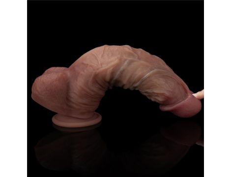 10.5'' Dual Layered Silicone Cock XXL - 9