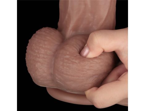 14.5'' Dual Layered Bendable Silicone Cock XXL(Flesh) - 19