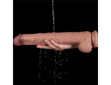 14.5'' Dual Layered Bendable Silicone Cock XXL(Flesh) - 18