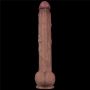 14.5'' Dual Layered Bendable Silicone Cock XXL(Flesh) - 6