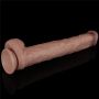 14.5'' Dual Layered Bendable Silicone Cock XXL(Flesh) - 12