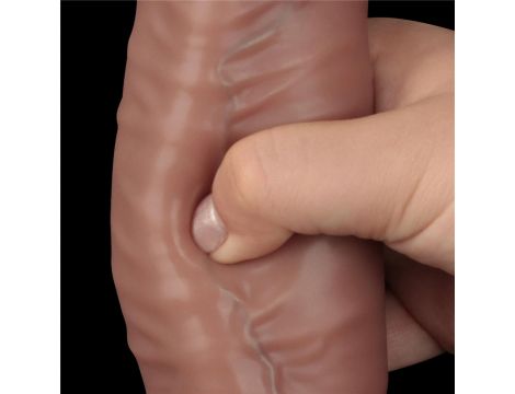 16'' Dual Layered Bendable Silicone Cock XXL(Flesh) - 19