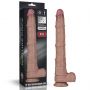 16'' Dual Layered Bendable Silicone Cock XXL(Flesh) - 5