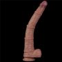 16'' Dual Layered Bendable Silicone Cock XXL(Flesh) - 9