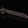 14.5'' Dual Layered Bendable Silicone Cock XXL(Black) - 8