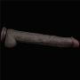 14.5'' Dual Layered Bendable Silicone Cock XXL(Black) - 9