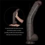 14.5'' Dual Layered Bendable Silicone Cock XXL(Black) - 19