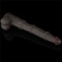 16'' Dual Layered Bendable Silicone Cock XXL(Black) - 7