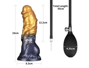 7.5'' Dual Density Silicone Inflatable Dildo
