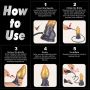 7.5'' Dual Density Silicone Inflatable Dildo - 16