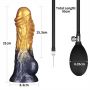 8'' Dual Density Silicone Inflatable Dildo - 4