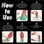 8'' Dual Density Silicone Inflatable Dildo - 2