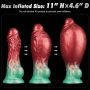 8'' Dual Density Silicone Inflatable Dildo - 17