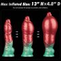 10'' Dual Density Silicone Inflatable Dildo - 16
