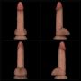 7.5'' Sliding Skin Pro Dual Layer Silicone Dong - 14