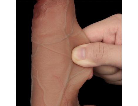 8.5'' Sliding Skin Pro Dual Layer Silicone Dong - 15