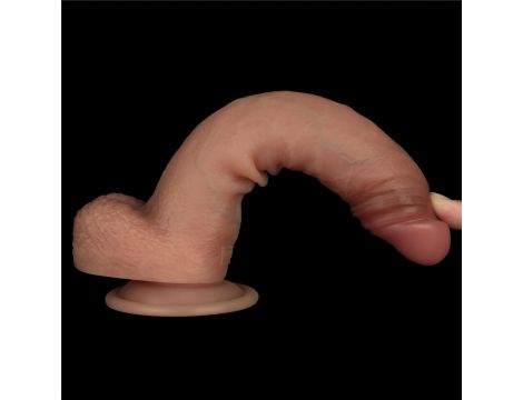 8.5'' Sliding Skin Pro Dual Layer Silicone Dong - 9