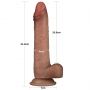 8.5'' Sliding Skin Pro Dual Layer Silicone Dong - 7