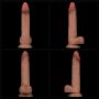 8.5'' Sliding Skin Pro Dual Layer Silicone Dong - 15