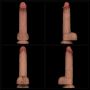 9'' Sliding Skin Pro Dual Layer Silicone Dong - 14