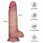 8.5'' Sliding Skin Pro II Dual Layer Silicone Dong - 2