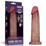 9'' Sliding Skin Pro II Dual Layer Silicone Dong - 2