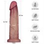 9'' Sliding Skin Pro II Dual Layer Silicone Dong - 3