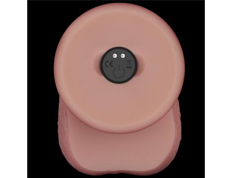 8" Vibrating Sliding Skin Pro II Dual Layer Silicone Dong - 8
