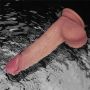 8" Vibrating Sliding Skin Pro II Dual Layer Silicone Dong - 20