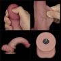 8" Vibrating Sliding Skin Pro II Dual Layer Silicone Dong - 24