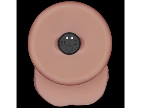 8.5" Vibrating Sliding Skin Pro II Dual Layer Silicone Dong - 10