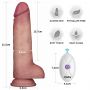 8.5" Vibrating Sliding Skin Pro II Dual Layer Silicone Dong - 5