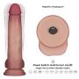 8.5" Vibrating Sliding Skin Pro II Dual Layer Silicone Dong - 3