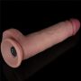 8.5" Vibrating Sliding Skin Pro II Dual Layer Silicone Dong - 10