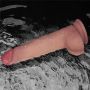8.5" Vibrating Sliding Skin Pro II Dual Layer Silicone Dong - 20
