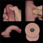 8.5" Vibrating Sliding Skin Pro II Dual Layer Silicone Dong - 22