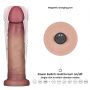 9" Vibrating Sliding Skin Pro II Dual Layer Silicone Dong - 5