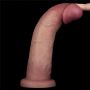 9" Vibrating Sliding Skin Pro II Dual Layer Silicone Dong - 16