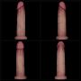9" Vibrating Sliding Skin Pro II Dual Layer Silicone Dong - 21