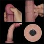 9" Vibrating Sliding Skin Pro II Dual Layer Silicone Dong - 24