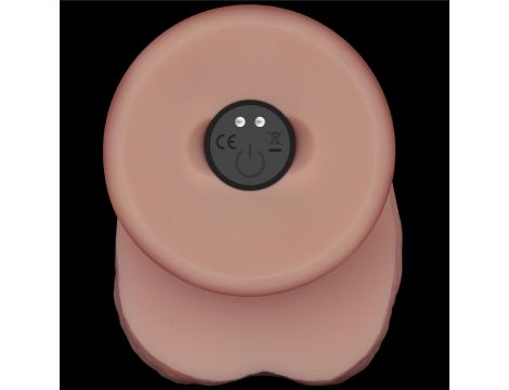 10" Vibrating Sliding Skin Pro II Dual Layer Silicone Dong - 10