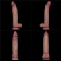 10" Vibrating Sliding Skin Pro II Dual Layer Silicone Dong - 20